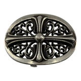 Chrome Hearts Silver Oval Cross Buckle
