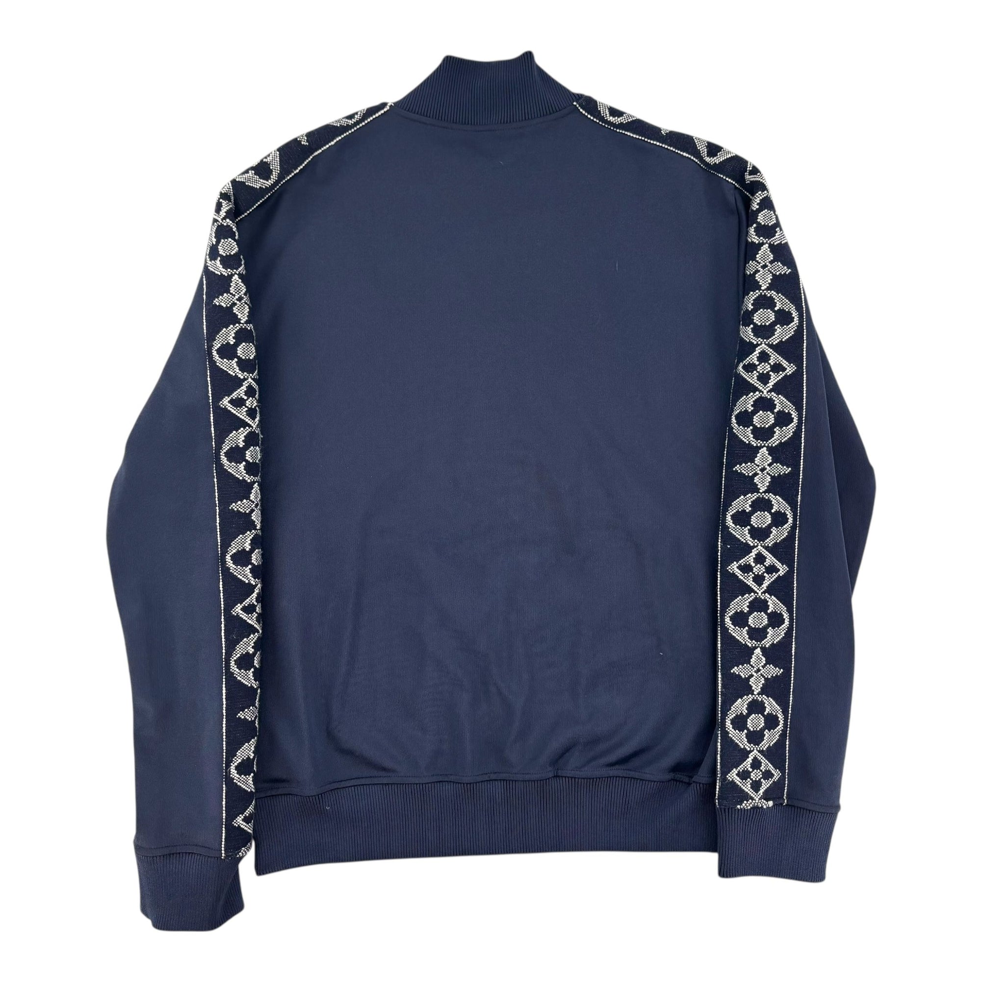 Louis Vuitton Flower Band Embroidered Track Jacket Navy