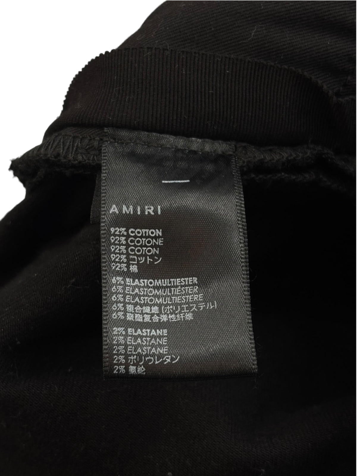 Amiri MX1 Denim Black Rhinestones
