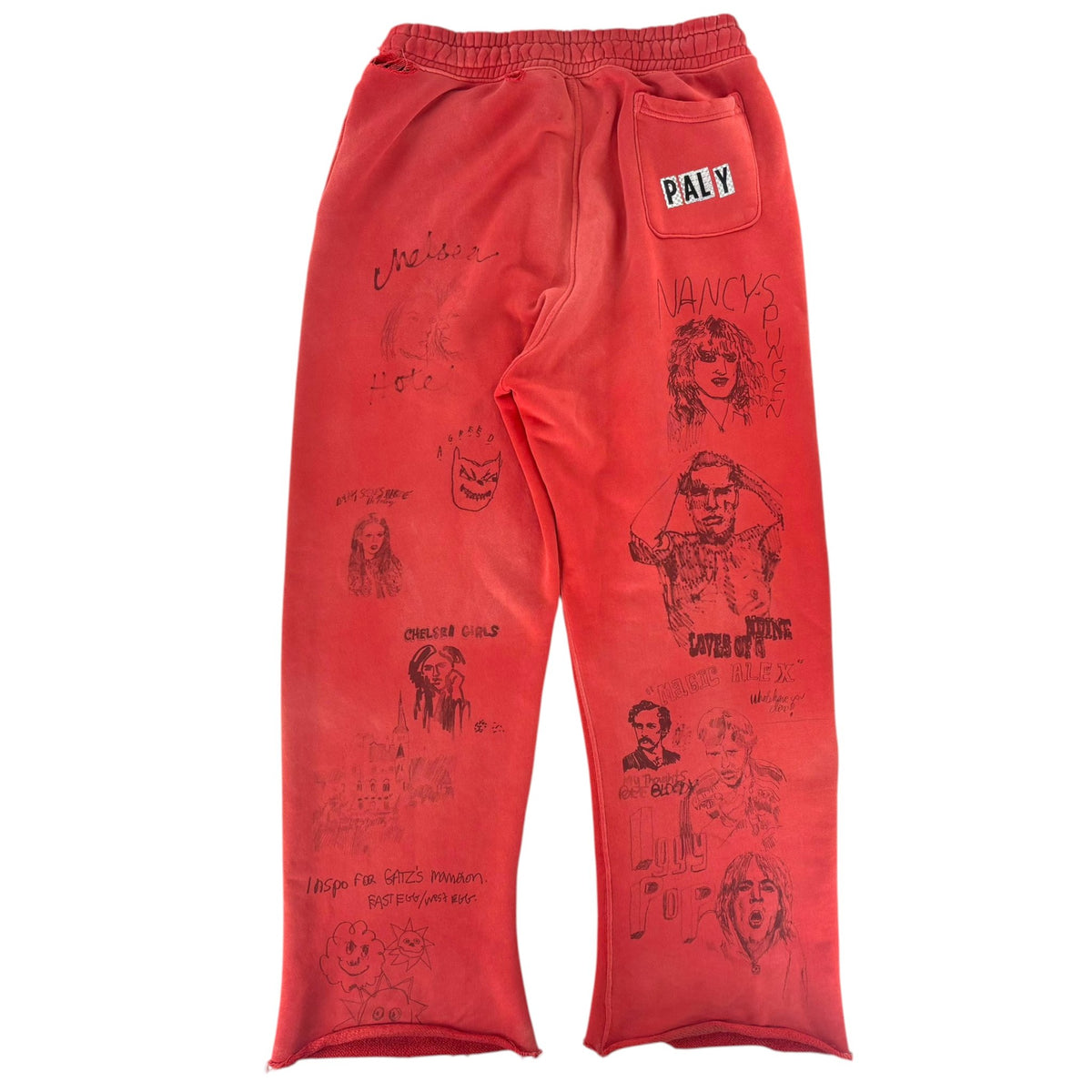 Paly Hollywood Chelseay Hotel Sweatpants Red