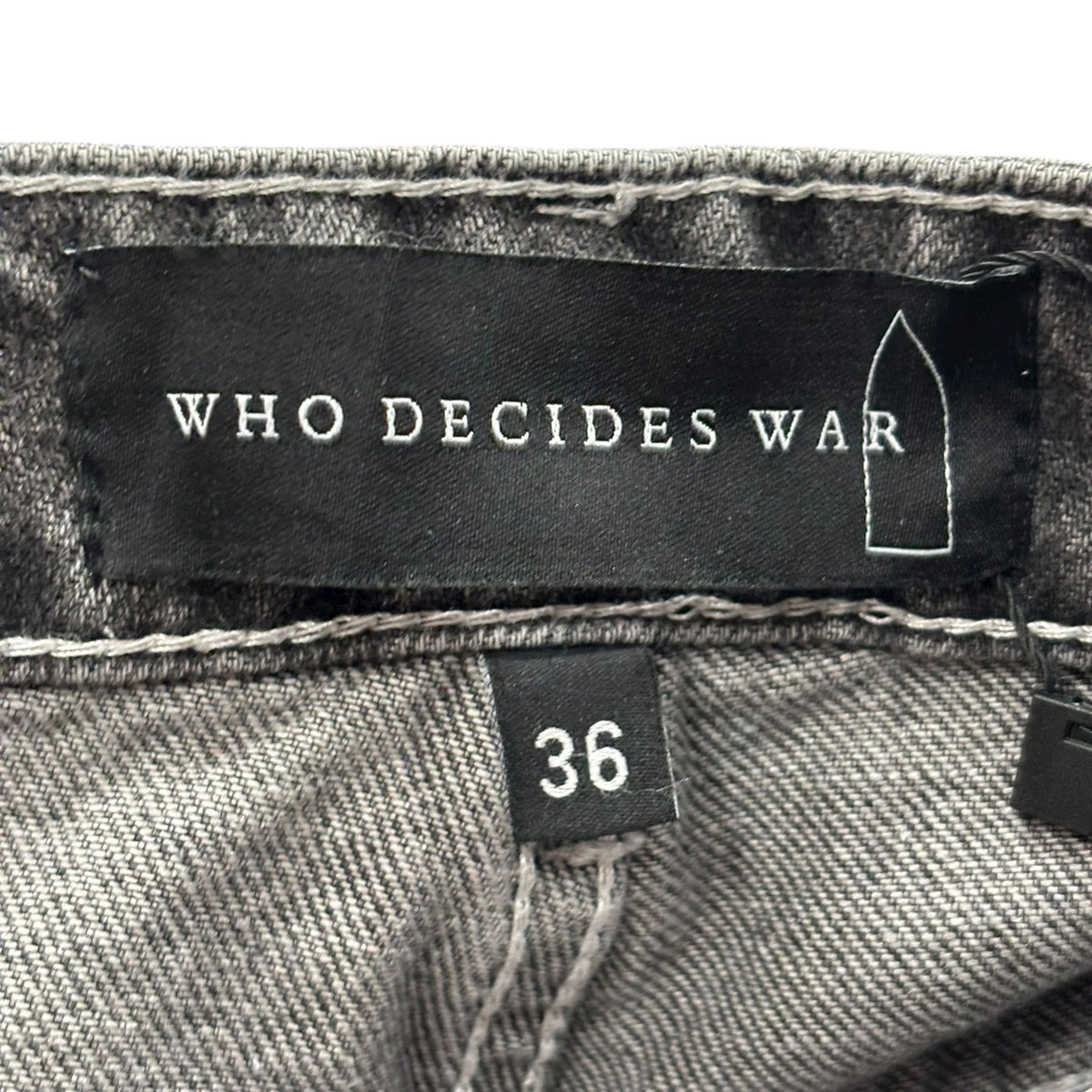 Who Decides War Motif Jeans "Grey"