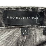 Who Decides War Motif Jeans "Grey"