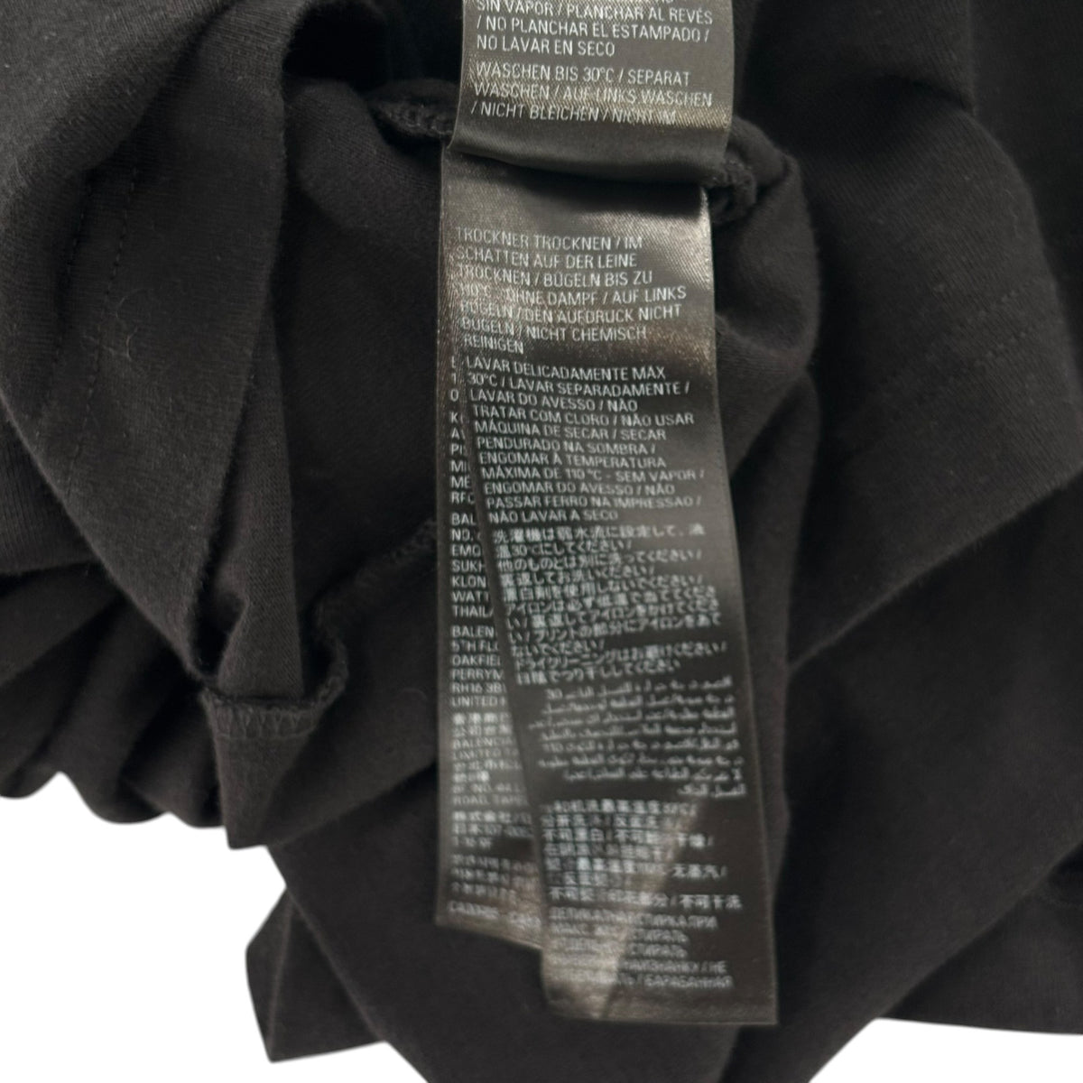 Balenciaga Layered Logo Longsleeve Black