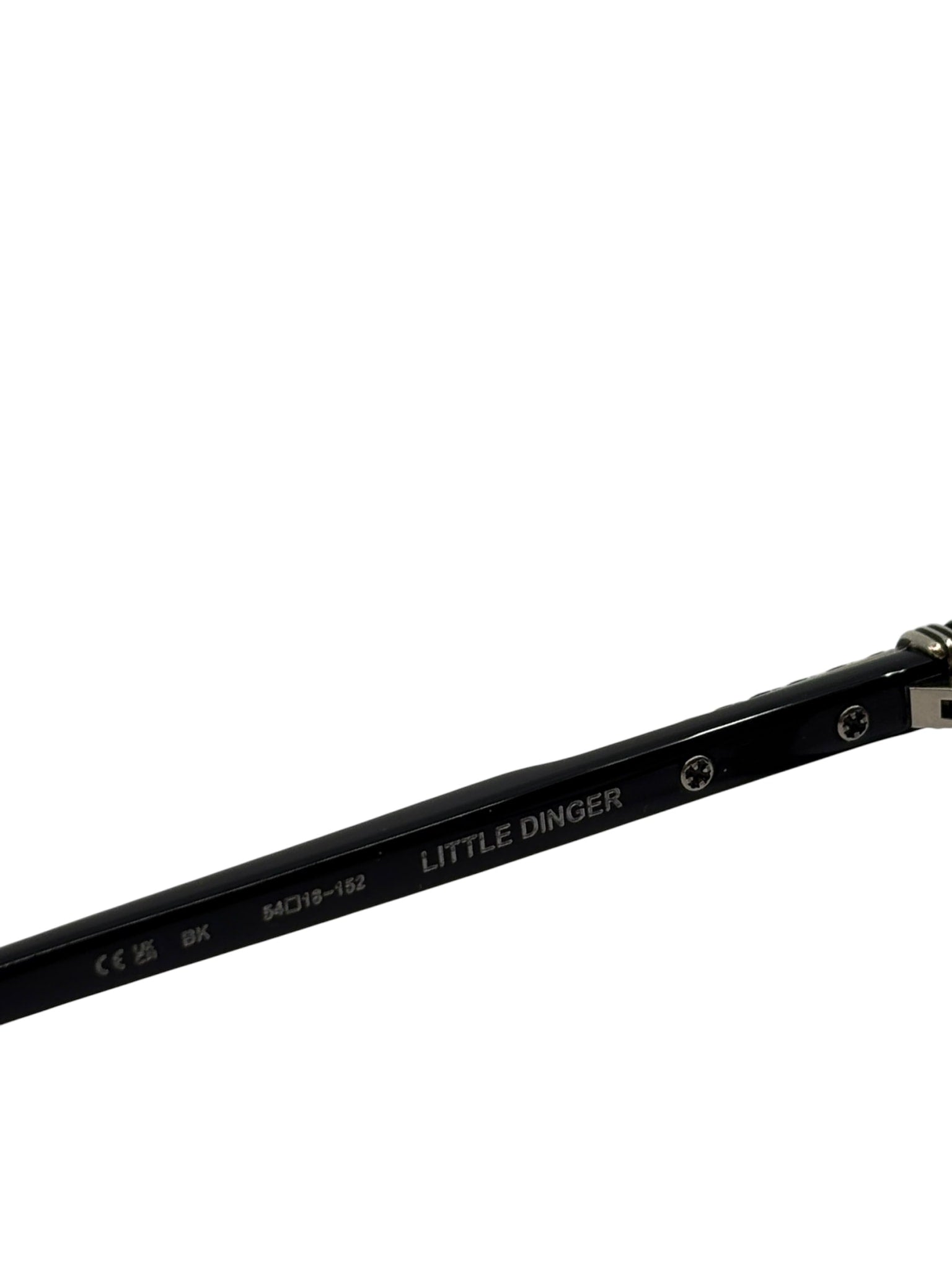 Chrome Hearts Little Dinger Glasses Black Silver