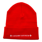 Chrome Hearts CH Logo Beanie Red