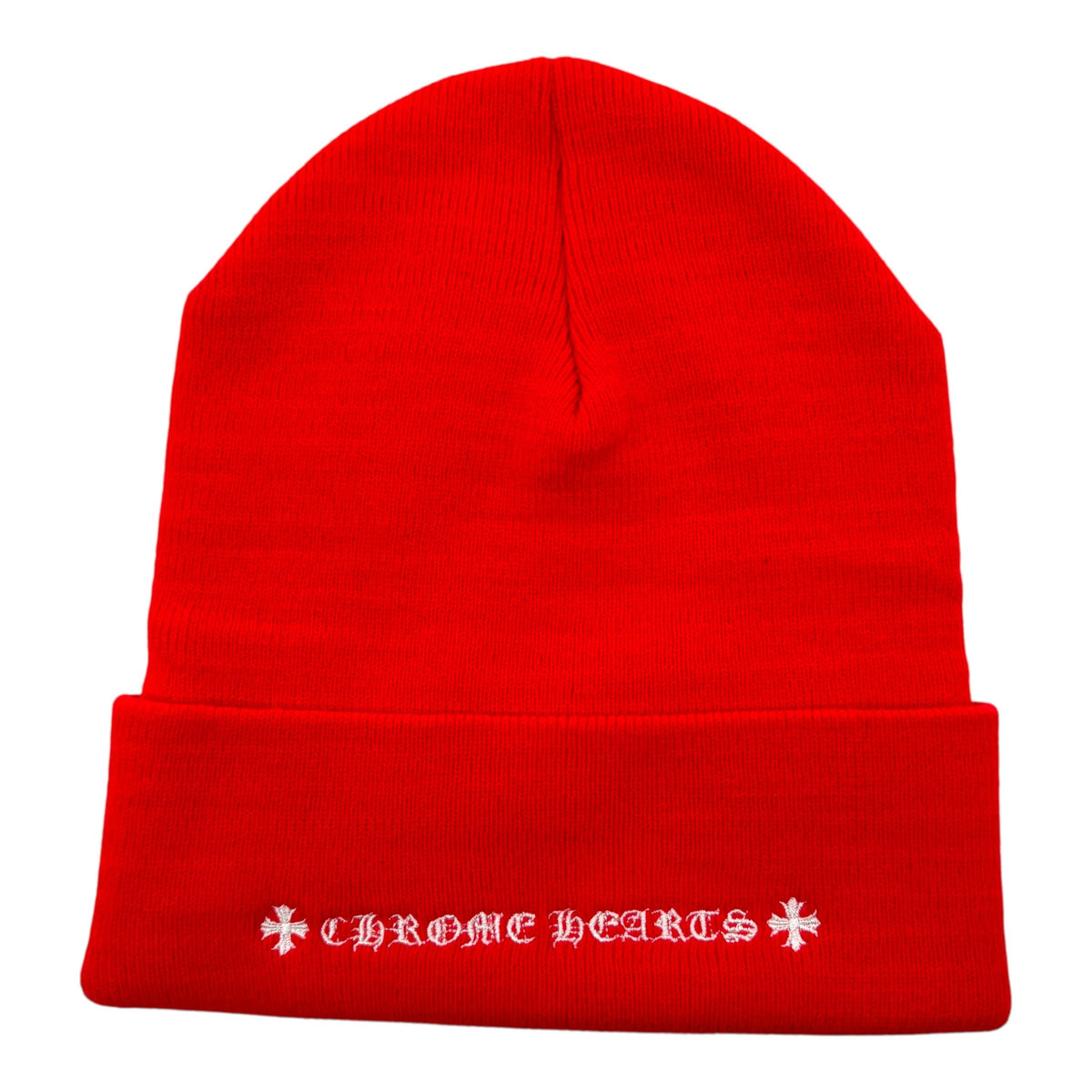 Chrome Hearts CH Logo Beanie Red
