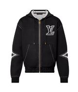 Louis Vuitton Graphic Intarsia Zip-Up Hoodie
