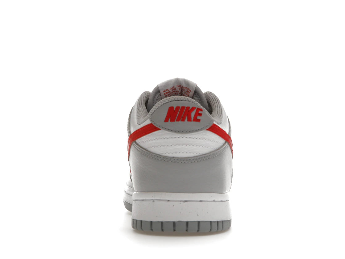 Nike Dunk Low White Wolf Grey University Red (GS)