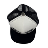 Chrome Hearts FUCK Hollywood Trucker Hat Black White