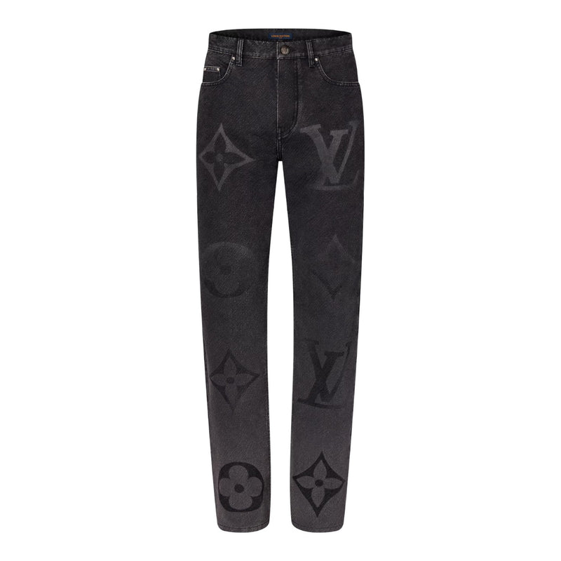 Louis Vuitton Monogram Denim Pants Black