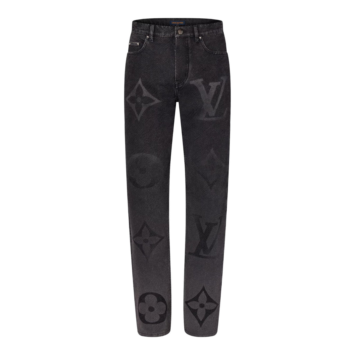 Louis Vuitton Monogram Denim Pants Black