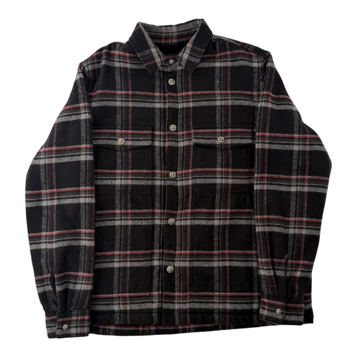 Chrome Hearts Fur Lined Flannel Black