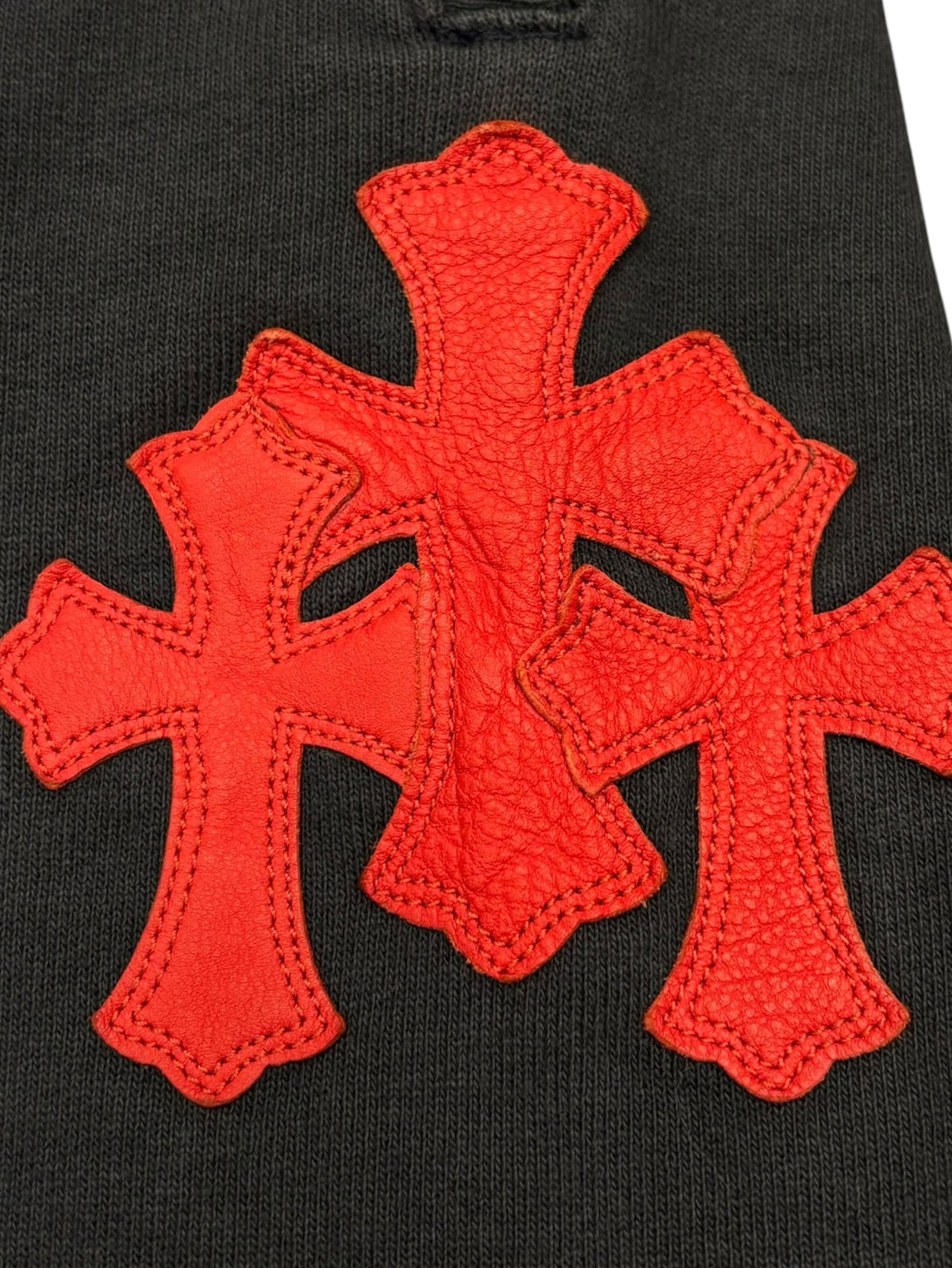 Chrome Hearts Paper Jam Triple Cross Patch Sweatpants Navy