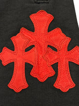Chrome Hearts Paper Jam Triple Cross Patch Sweatpants Navy