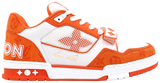 Louis Vuitton Trainer Low Velcro Strap Orange Monogram Denim