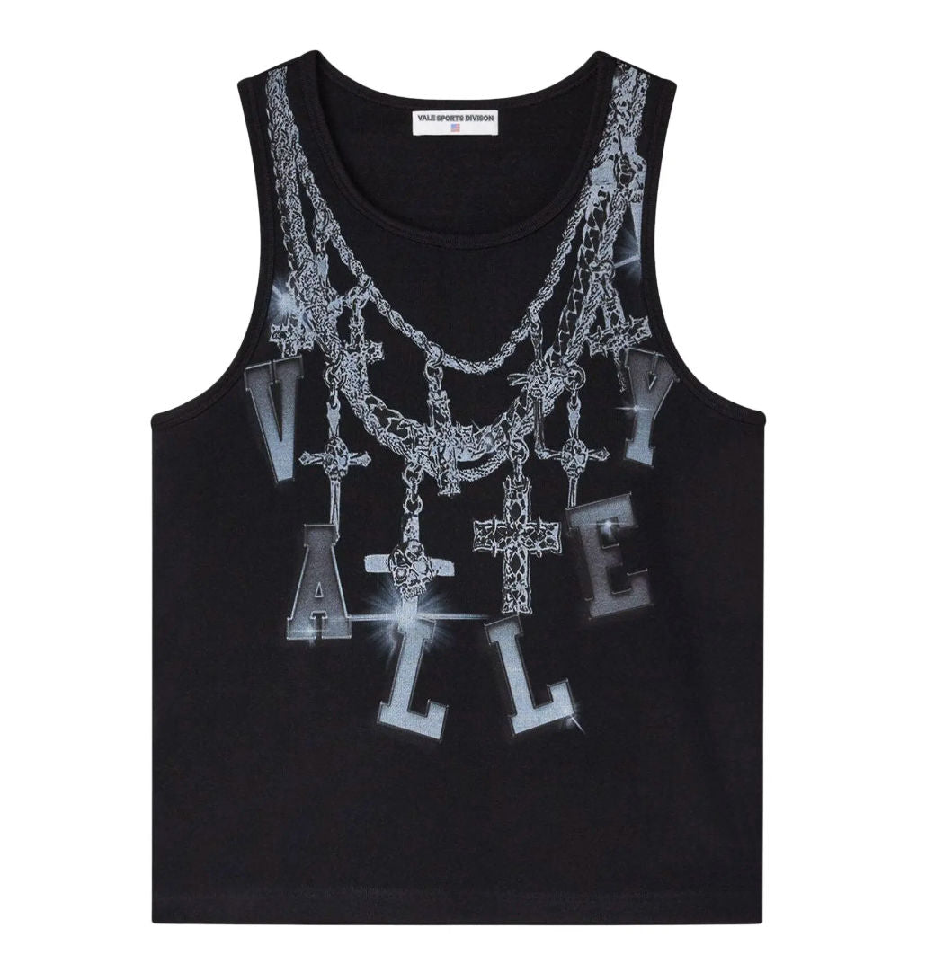 Vale Chain Tank Top Black