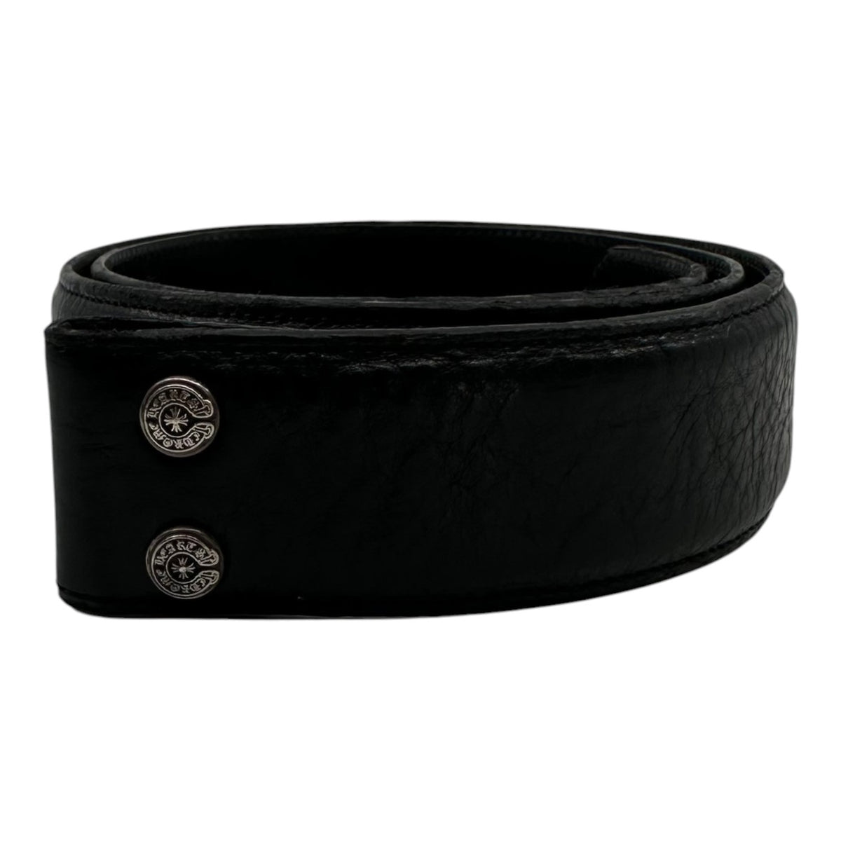 Chrome Hearts Leather Belt Strap Black