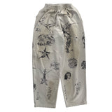 Balenciaga Men's Tat Baggy Sweatpants Beige/Brown