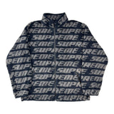 Supreme Repeat Jacquard Fleece Jacket Black