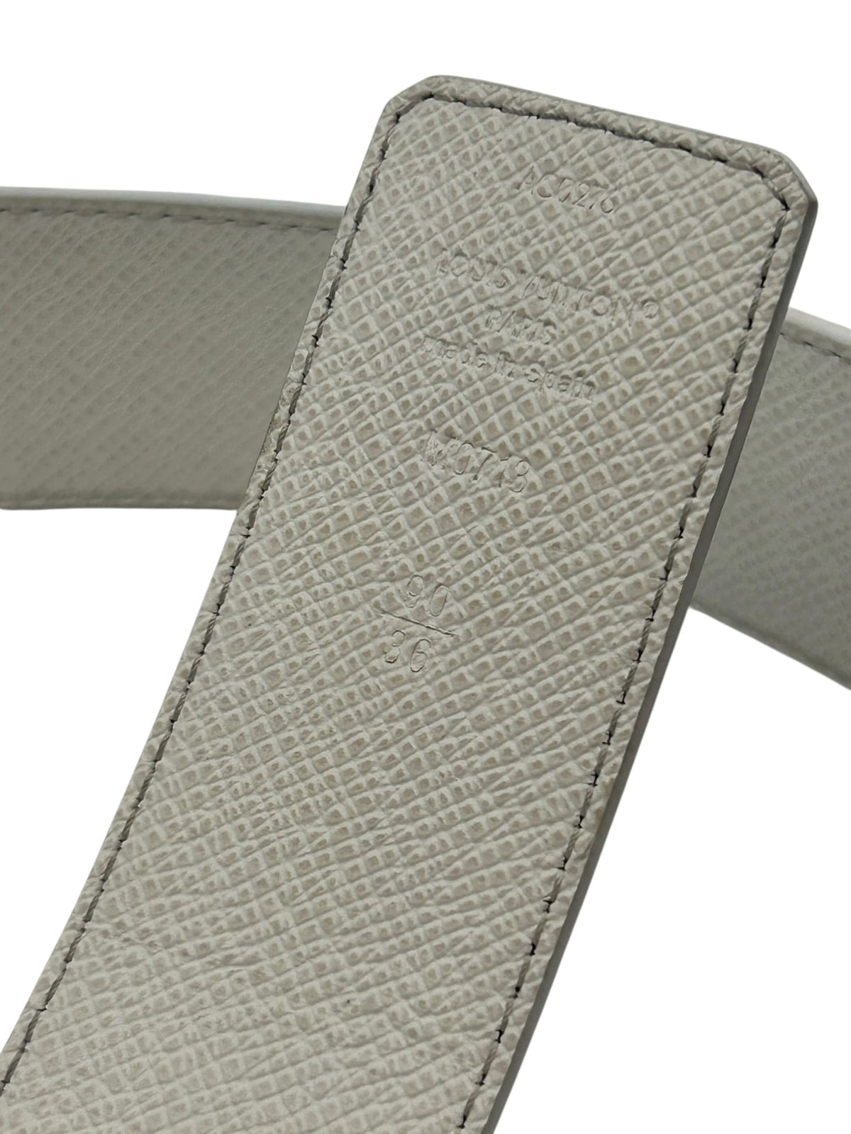 Louis Vuitton White Monogram Belt