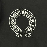 Chrome Hearts Horse Shoe Floral Hoodie Black