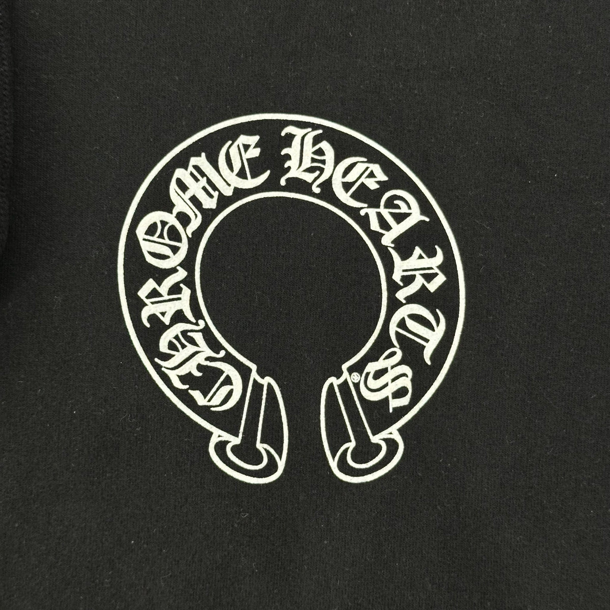 Chrome Hearts Horse Shoe Floral Hoodie Black