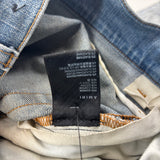 AMIRI Varsity Eagle Logo-Patch Jeans Blue