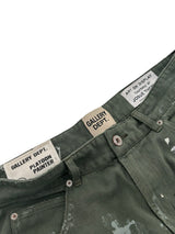 Gallery Dept. Paint Splatter Shorts Green