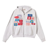 Cactus Valley Roadside Zip Hoodie Grey