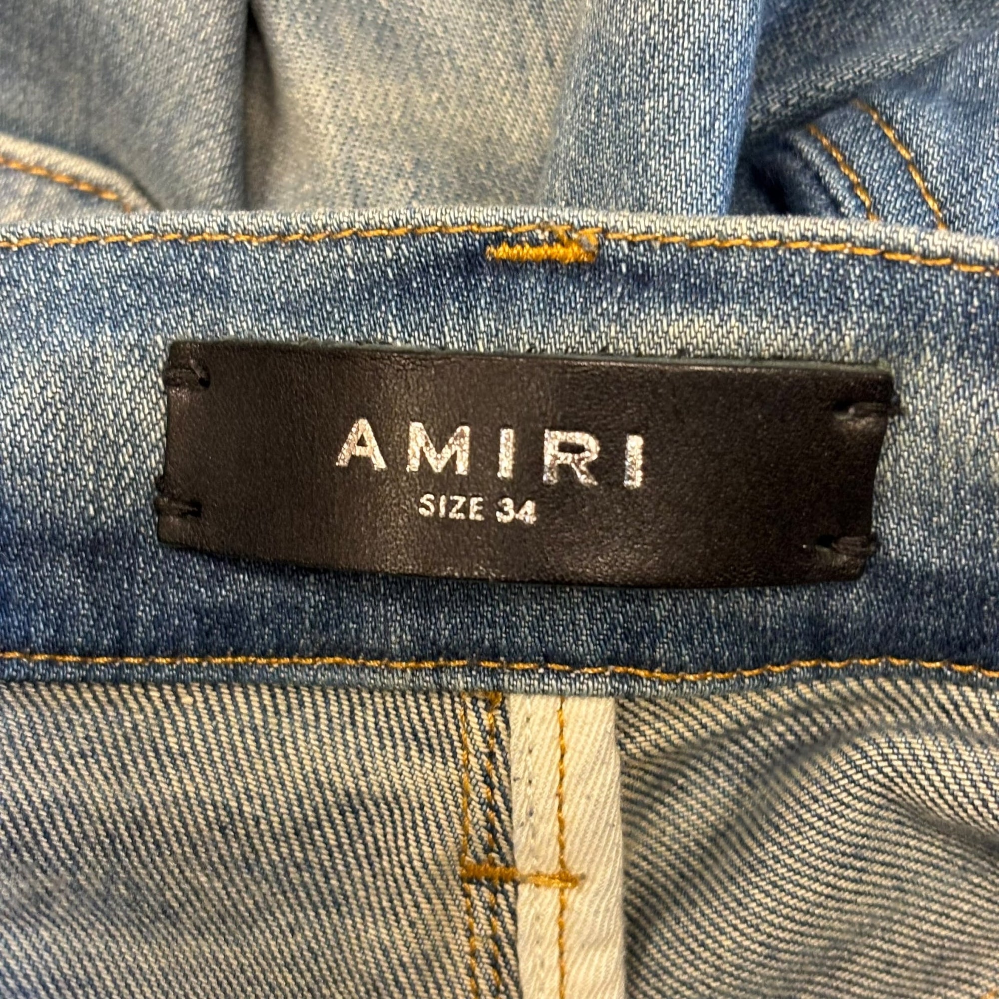 Amiri Stack Jeans Honeycomb Indigo