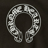 Chrome Hearts Horseshoe Thermal Waffle Tee Black