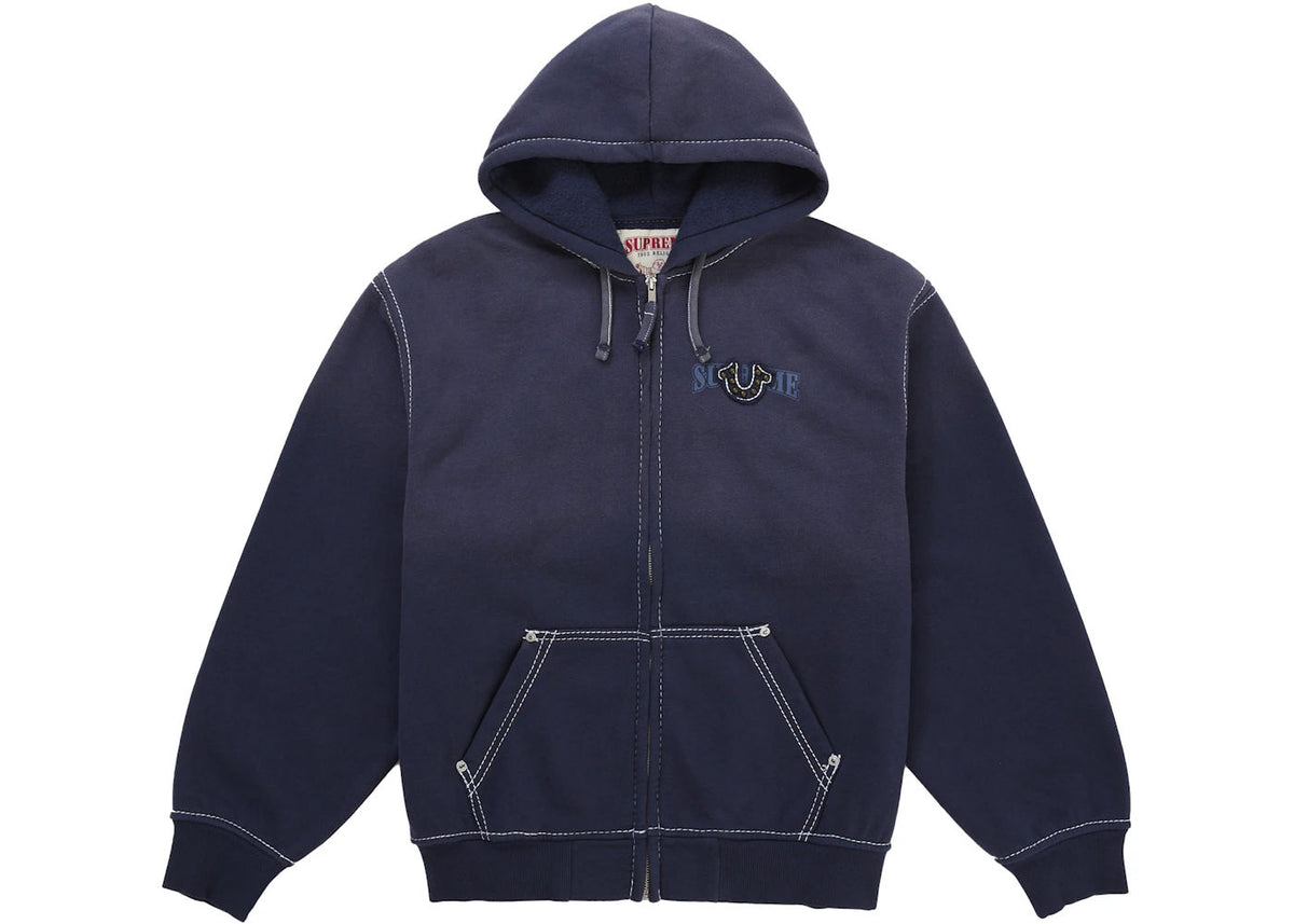 Supreme True Religion Zip Up Hooded Sweatshirt (FW25) Navy