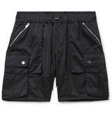 Amiri Nylon Cargo Drawstring Shorts Black