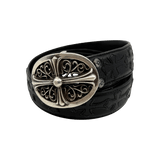 Chrome Hearts Oval Buckle Cross Patched Belt