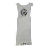 Chrome Hearts Horseshoe Ribbed Tank Top White