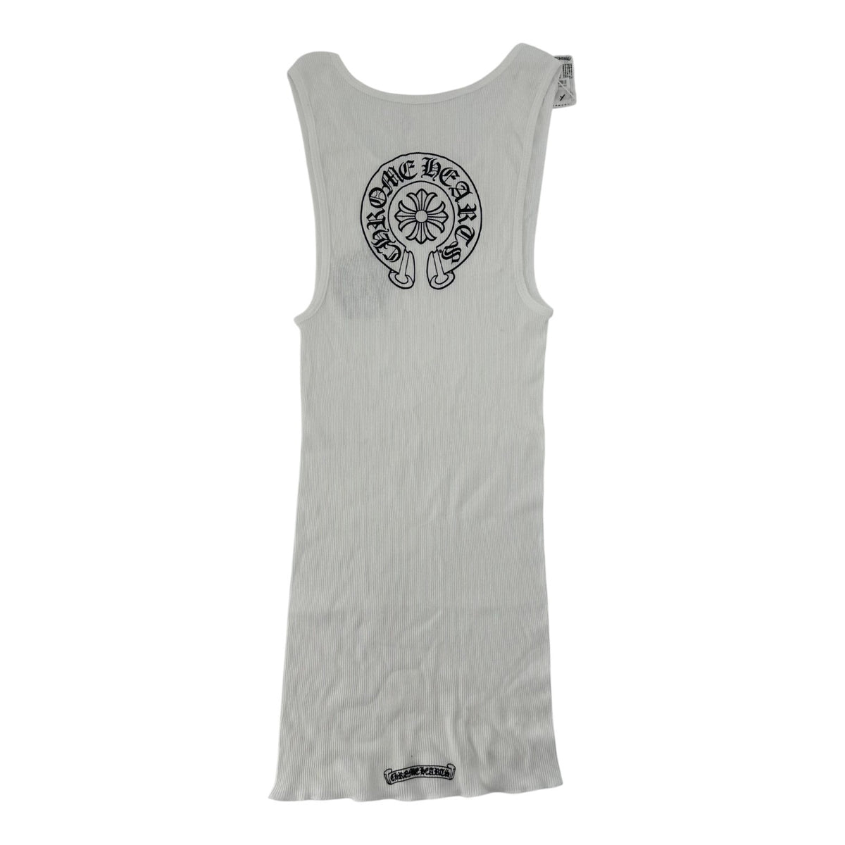 Chrome Hearts Horseshoe Ribbed Tank Top White