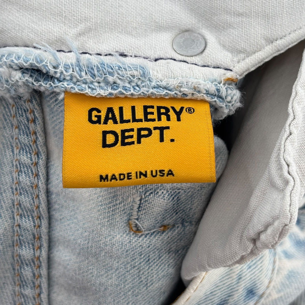 Gallery Dept Flared Patched Pants Lightwash