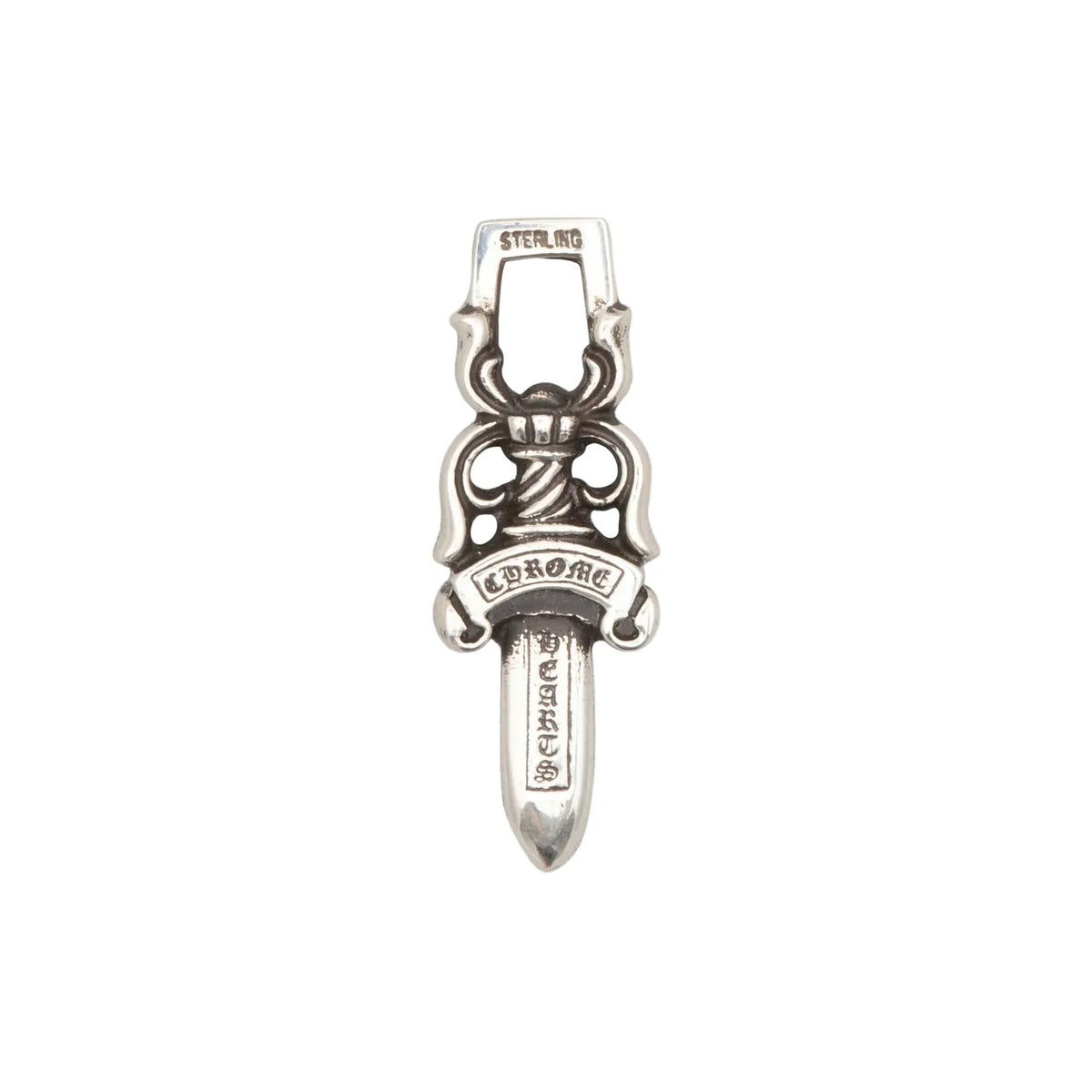 Chrome Hearts Silver Zipper Dagger Pendant