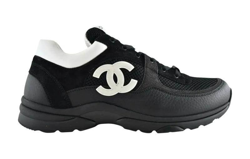 Chanel Low Top Trainer Black White