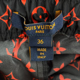 Louis Vuitton Monogram Jogging Track Pants Black Red
