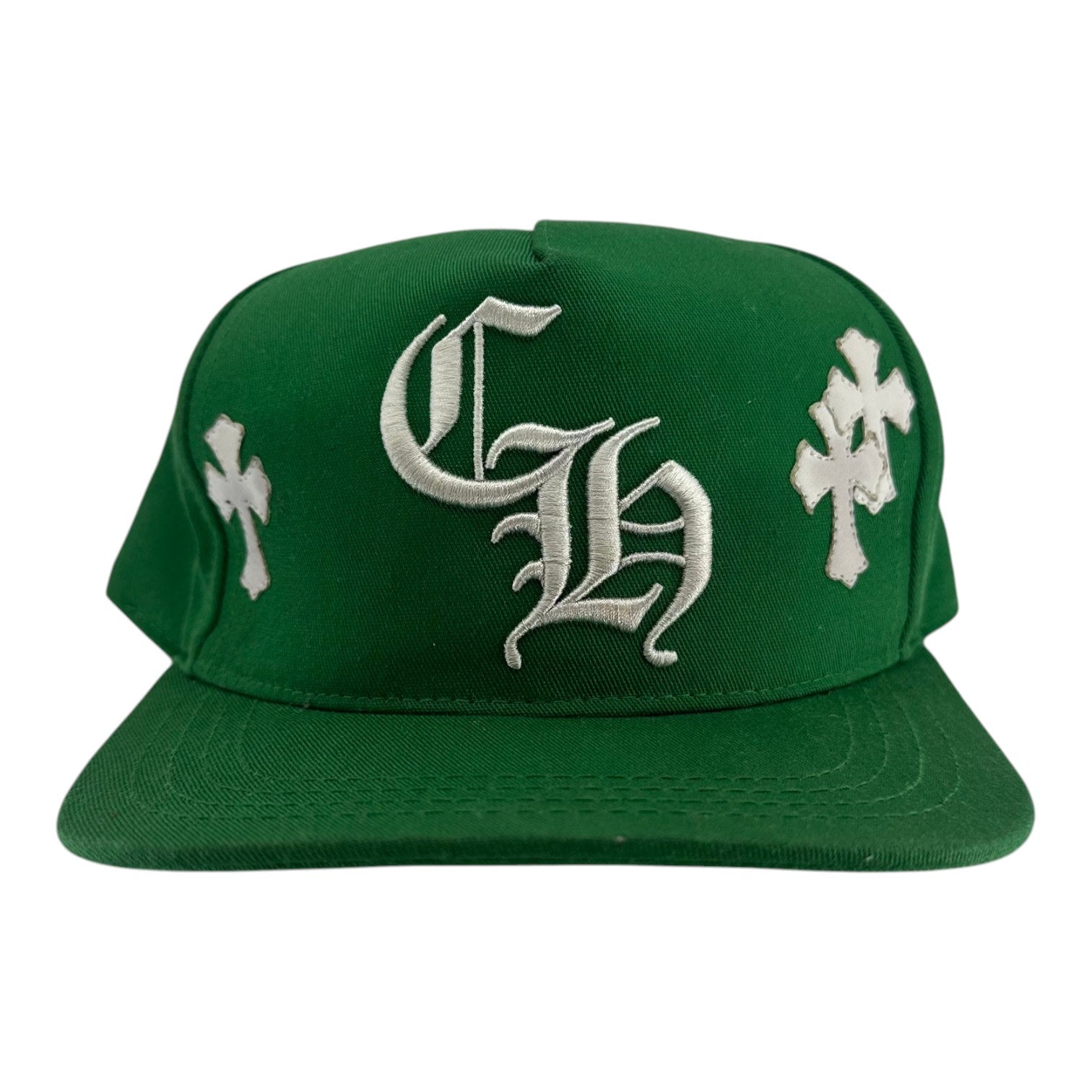 Chrome Hearts Cross Patch Hat Green