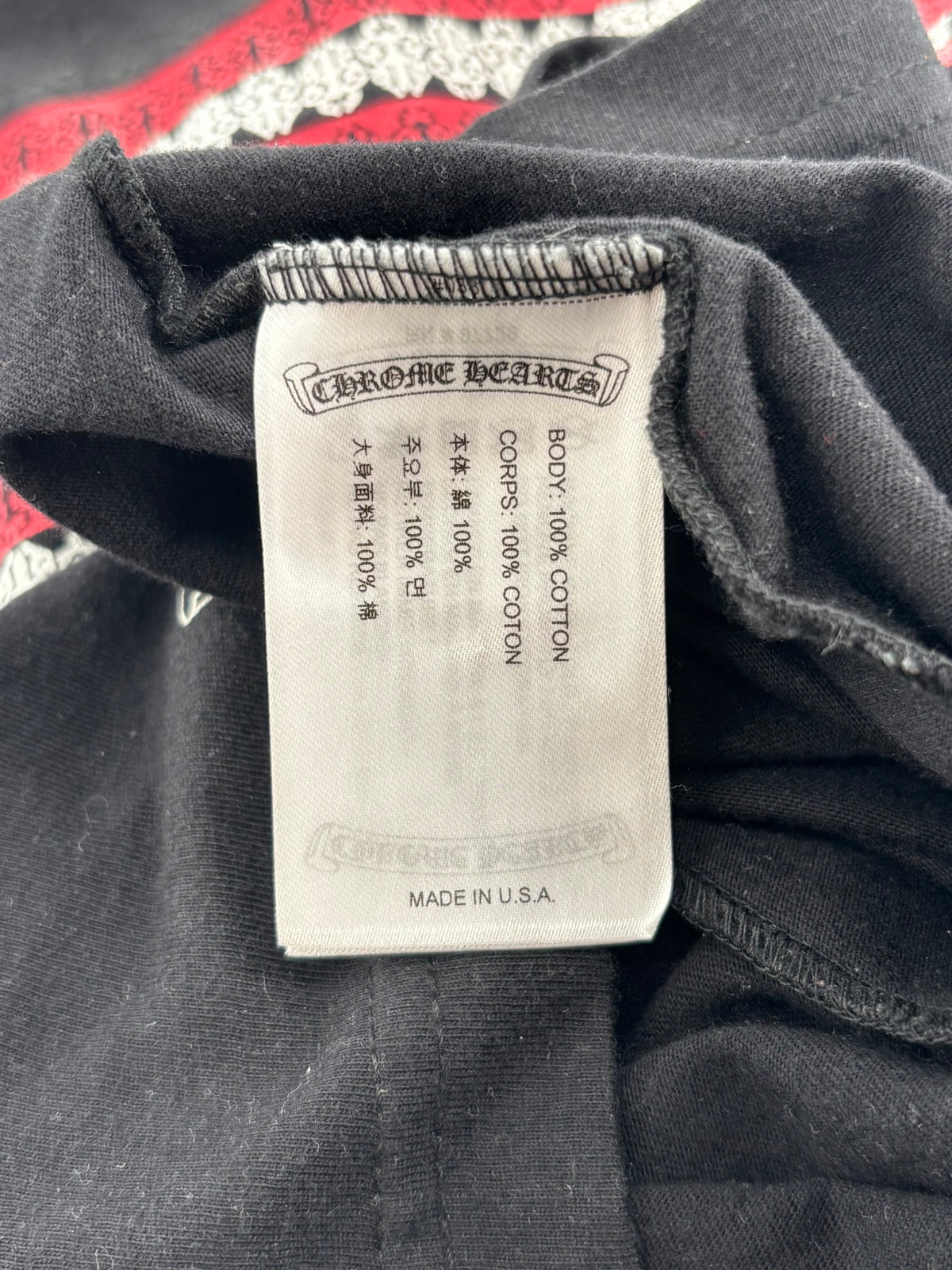 Chrome Hearts American Flag Dagger T-shirt Black