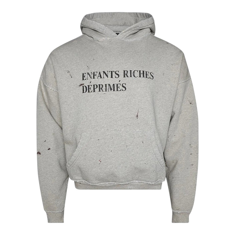 ERD Classic Logo Hoodie Paint Heather Grey