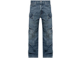 Rick Owens DRKSHDW Double Cargo Jeans Washed Indigo