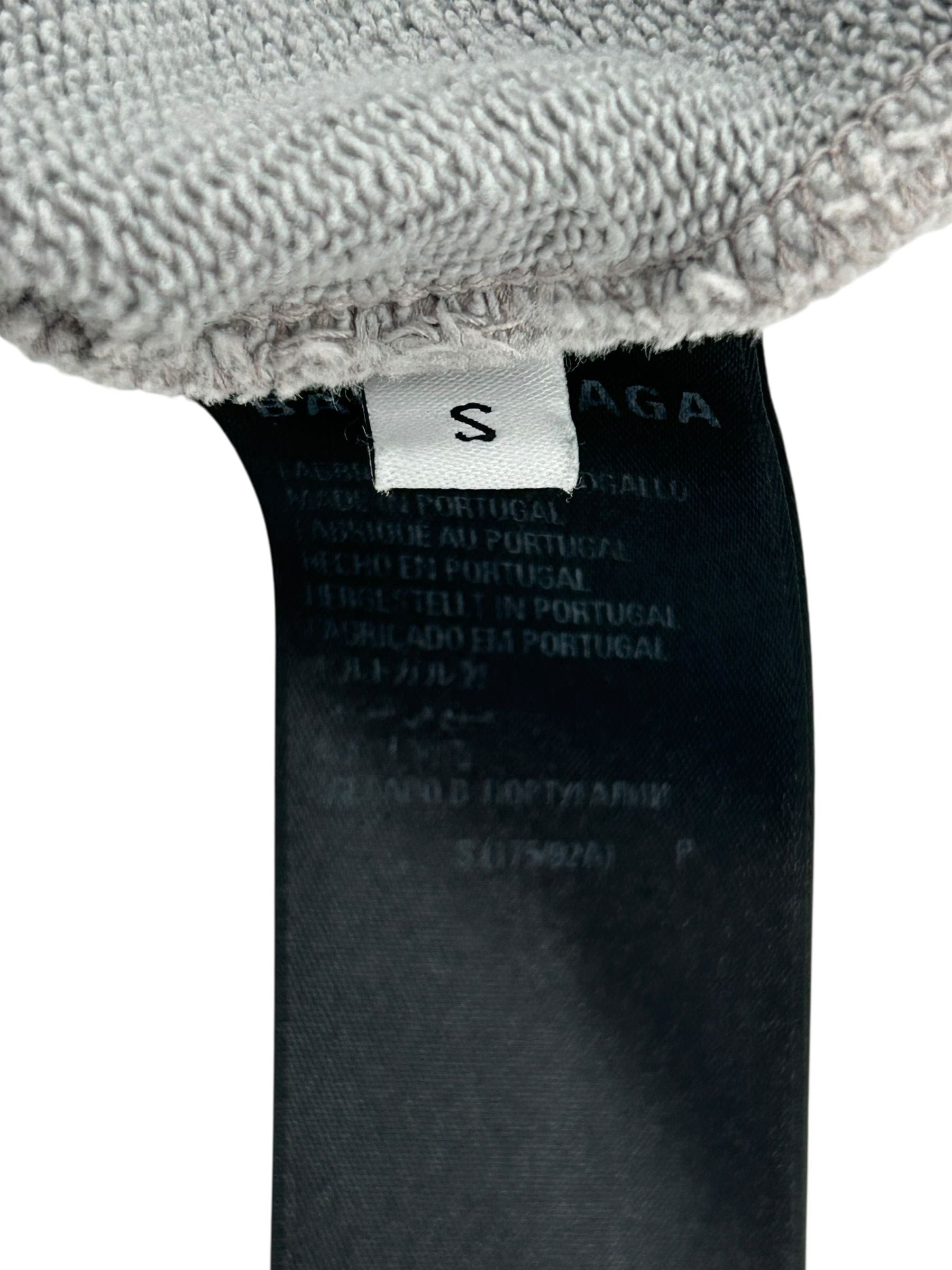 Balenciaga Grey Embroidered Hoodie