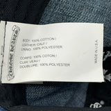 Chrome Hearts Dagger Embroidered Silver Button Cap Denim