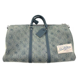 Louis Vuitton Keepall Bandouliere 50 Monogram Washed Denim Coated Canvas