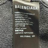 Balenciaga New Tape Type Hoodie Faded Black