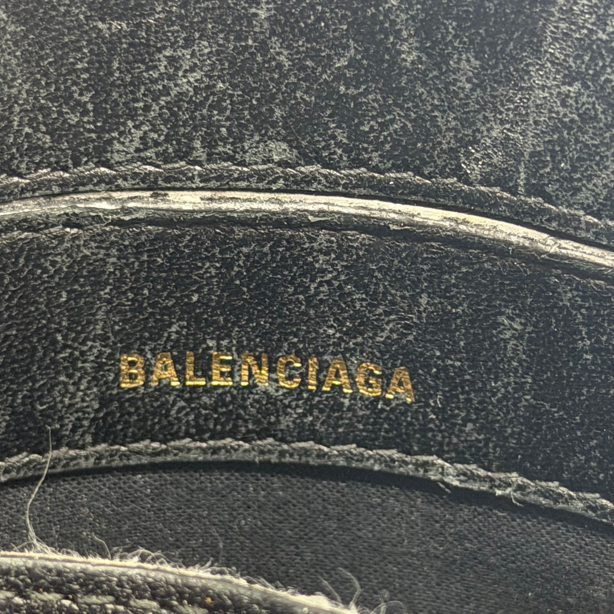 Balenciaga Embossed XXS Ville Top Handle Bag Blue