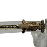 Chrome Hearts Vagillionaire II Glasses "Crystal Clear 18k Gold"